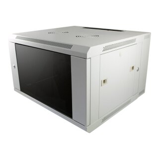 ALLNET Netzwerkschrank 19" 12HE 2-teilig T600mm Lichtgrau SMB-Serie
