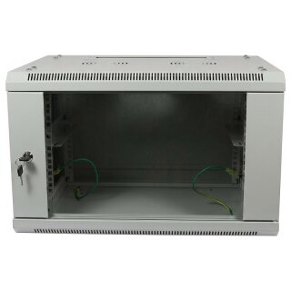 ALLNET Netzwerkschrank 19" 9HE 1-teilig T450mm Lichtgrau zerlegt(Flat Pack) SMA-Serie