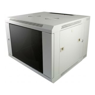 ALLNET Netzwerkschrank 19" 12HE 1-teilig T450mm Lichtgrau zerlegt(Flat Pack) SMA-Serie