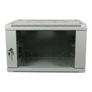 ALLNET Netzwerkschrank 19" 9HE 1-teilig T600mm Lichtgrau zerlegt(Flat Pack) SMA-Serie