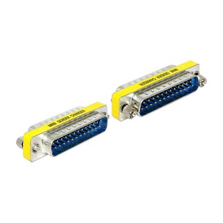 SER Delock 65482 Sub-D 25 Sub-D 25 Blau - Silber - Gelb Kabelschnittstellen-/adapter