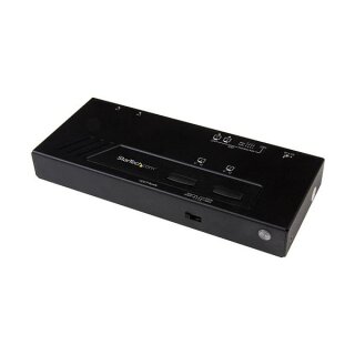 STARTECH.COM 2x2 HDMI Matrix Switch - 4K Ultra HD HDMI mit Fast Switching und Auto-Sensing