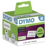 Dymo LabelWriter - 89 x 41 mm 300 Etiketten - weiß...