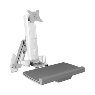 Sit-Stand-Workstation mit Wandhalterung für einen Monitor bis zu 24" ICY BOX