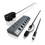 USB3.0 HUB 7Port ICY BOX 7xUSB3.0 (An-/Ausschalter...