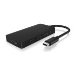 USB-C HUB 4Port ICY BOX 4xUSB-C 1xPower Delivery 100W...