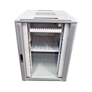 ALLNET Netzwerkschrank 19" 42HE B800/T1200mm Glastür Lichtgrau SNB-Serie