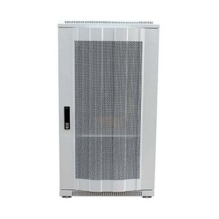 ALLNET Netzwerkschrank 19" 42HE B600/T1200mm perforierte Blechtüren Lichtgrau SNB-Serie
