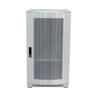 ALLNET Netzwerkschrank 19" 32HE B600/T1000mm perforierte Blechtüren Lichtgrau SNB-Serie