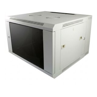 ALLNET Netzwerkschrank 19" 15HE 1-teilig T450mm Lichtgrau zerlegt(Flat Pack) SMA-Serie
