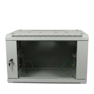 ALLNET Netzwerkschrank 19" 6HE 1-teilig T600mm Lichtgrau zerlegt(Flat Pack) SMA-Serie
