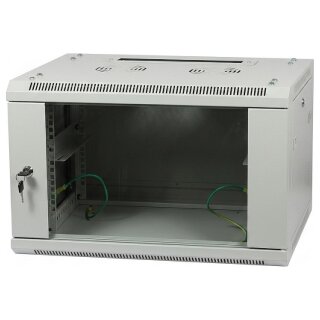 ALLNET Netzwerkschrank 19" 15HE 1-teilig T600mm Lichtgrau zerlegt(Flat Pack) SMA-Serie