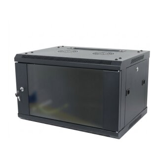 ALLNET Netzwerkschrank 19" 9HE 1-teilig T600mm Schwarz zerlegt(Flat Pack) SMA-Serie
