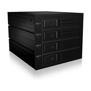 ICY BOX Backplane für 4x HDD für 3x 5,25" Schacht mit Schloss und Lüfter