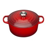 Le Creuset Signature Bräter rund 24 cm kirschrot
