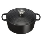 Le Creuset Signature Bräter rund 24 cm schwarz