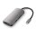 Sharkoon USB 3.0 Type C Multiport Adapter (dunkelgrau. USB-C. HDMI. MicroSD. SD)