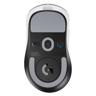 Logitech G PRO X Superlight 2 DEX ergonomisch Rechtshänder kabellos. kabelgebunden - 2.4 GHz. USB - wei