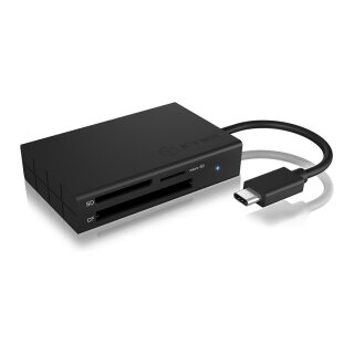 Adapter IcyBox ext. Kartenleser USB TypeC -> SD/microSD/CF retail