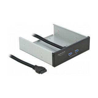 Delock Front Panel 5.25? mit 2 x USB 5 Gbps Typ-A Ports