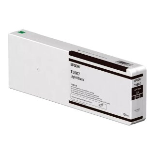 Epson Tintenpatrone UltraChrome HDX/HD light black 700 ml T 55K7