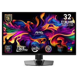 MSI MAG 322UP QD-OLED E16 - OLED Gaming - OLED Care 2.0 165Hz, 0,03ms GtG