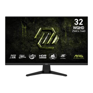 MSI MAG 325QFDE E18V Gaming Monitor - WQHD Panel, 180Hz 0,5 ms GtG, Rapid VA-Panel