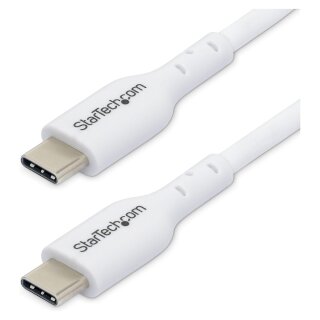 STARTECH.COM 3m USB-C Schnellladekabel USBC Kabel USB 2.0 Typ-C Laptop Ladekabel 60W Power Delivery USB-C auf USB-C Weiss