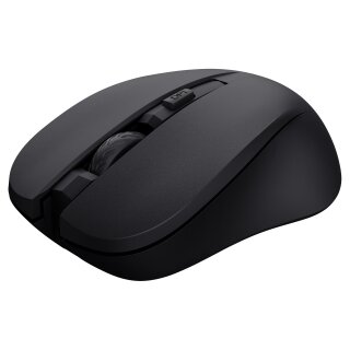 TRUST Mydo Leise optische Maus, Kabellos Reduziert Klickgeräusche um mindestens 90 %