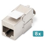DIGITUS Keystone Jack Cat6A/RJ45->LSA geschirmt 500MHz...