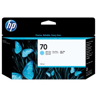 HP Original 70 Druckerpatrone cyan hell 130ml (C9390A)