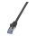 Logilink Patchkabel CAT6A S/FTP AWG26 PIMF 0,50m schw.