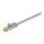 Goobay 5m RJ45 Patchkabel CAT 6A S/FTP (PiMF), 500 MHz, mit CAT 7 Rohkabel, grau LSZH halogenfrei, Kupfer