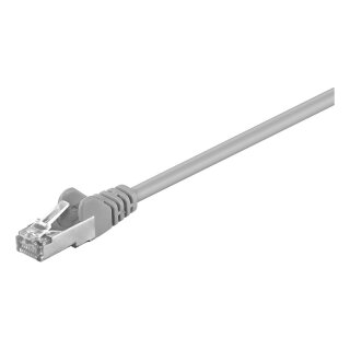 Patch-Kabel CAT5e 3,0m grau SF/UTP 2xRJ45, PVC, CCA