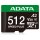 CARD ADATA SPEED PLUS microSDXC 512 GB (UHS-I U3, Class 10, V30, A2)