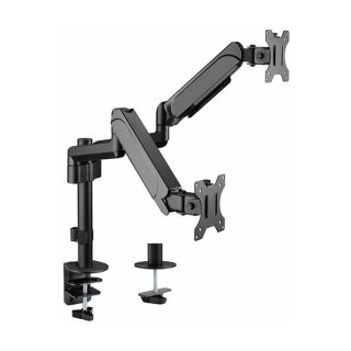 equip Tischhalterung 17" - 32" 2TFT je 9kg 360 Gasfeder schwarz