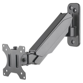 MANHATTAN Universal-Wandhalterung mit Gasdruckfeder am Halterungsarm fuer einen Monitor von 48,18-81,28cm 17Z-32Z und bis zu 8kg