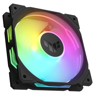 120 mm ASUS TUF GAMING TR120 ARGB Gehäuselüfter Reverse schwarz, 120 mm, PWM