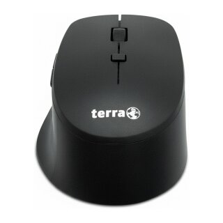 TERRA Mouse 4000 Wireless Silent USB black 6-Tasten Maus, für Rechtshänder