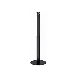VESA Standfuß Halterung höhenverstellbar für Tablet, Display, Monitor 7,5cm/10cm, schwarz. Bodenmontage
