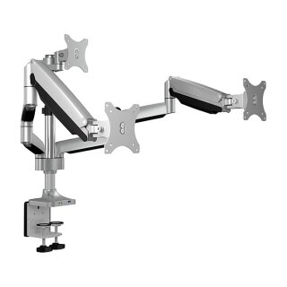 ICY BOX IB-MS505-TI Monitorständer mit Tischhalterung für drei Monitore bis zu 32" (81 cm)