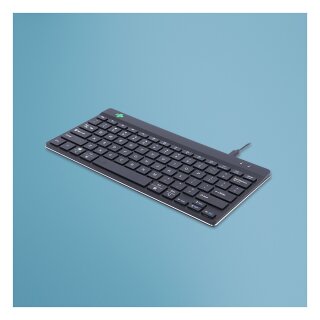 R-Go Tastatur Compact Break US-Layout verkabelt schwarz