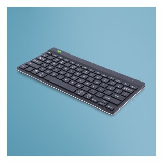 R-Go Tastatur Compact Break US-Layout kabellos schwarz