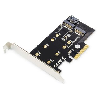 DIGITUS M.2 NGFF / NVMe SSD PCI Express 3.0 (x4) Add-On Karte