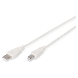 DIGITUS USB Anschlusskabel, Typ A - B St/St 3.0m, be