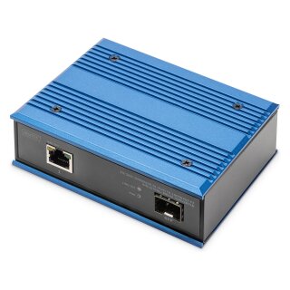 10/100/1000Base-TX (PoE) to 1000Base-FX Indust MediaCo