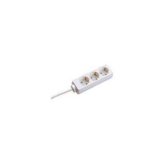 BACHMANN SELLY Steckdosenleiste 3x Schutzkontakt, wei, 3 m
