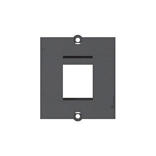 BACHMANN Custom Modul Rahmen 1x Keystone, schwarz
