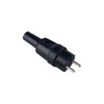 BACHMANN Vollgummi-Konturenstecker, schwarz, ohne...