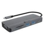 D ICY BOX IB-DK4040a-CPD 10 in 1 USB-C Docking station